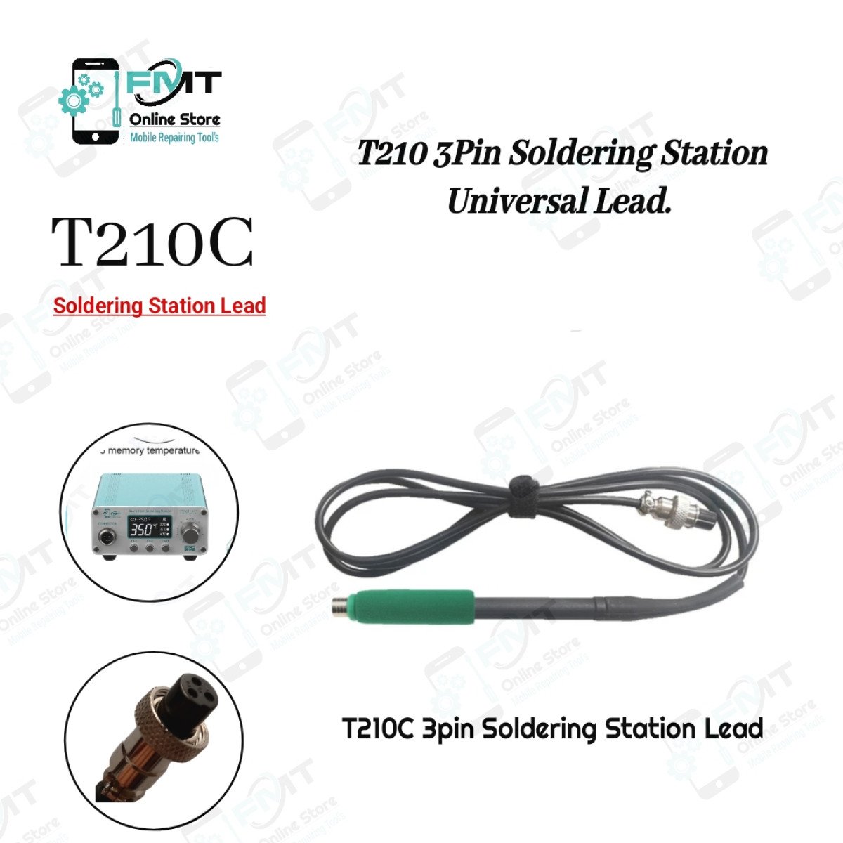 T210C 3 Pin Universal Soldering Station Lead