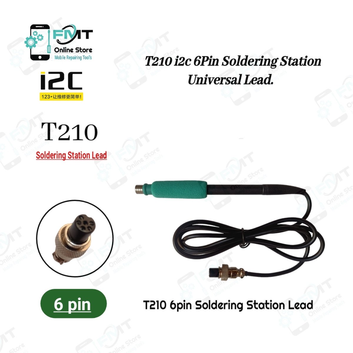 T210 i2C 6pin Soldering Station Lead