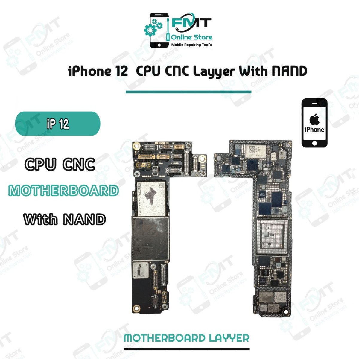 iPhone 12 CPU CNC Layyer With NAND