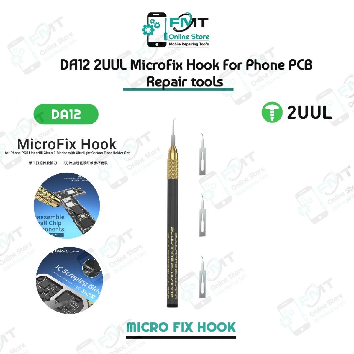 DA12 2UUL MicroFix Hook Blades