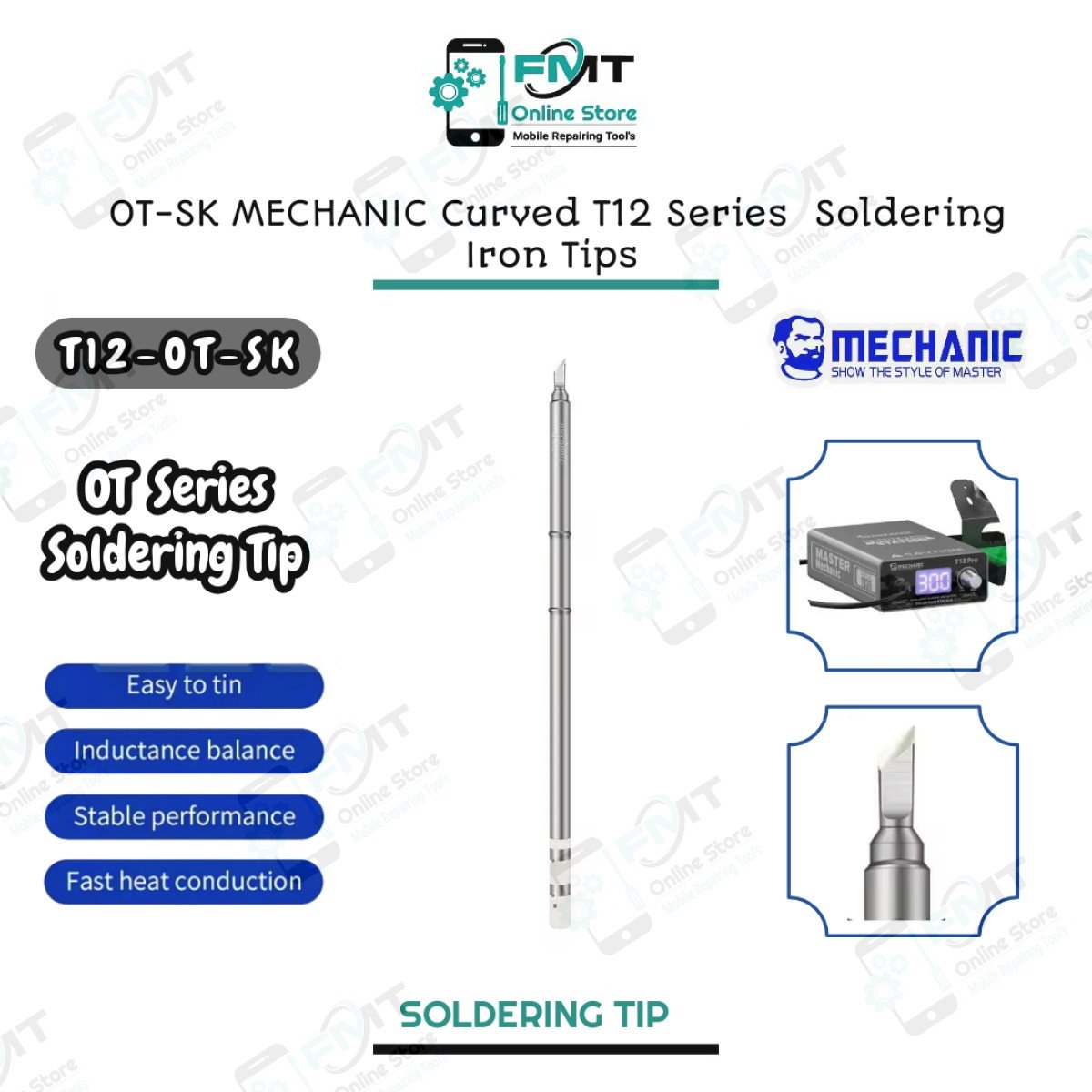 OT-SK MECHANIC Cut T12 Series Soldering Iron Tips