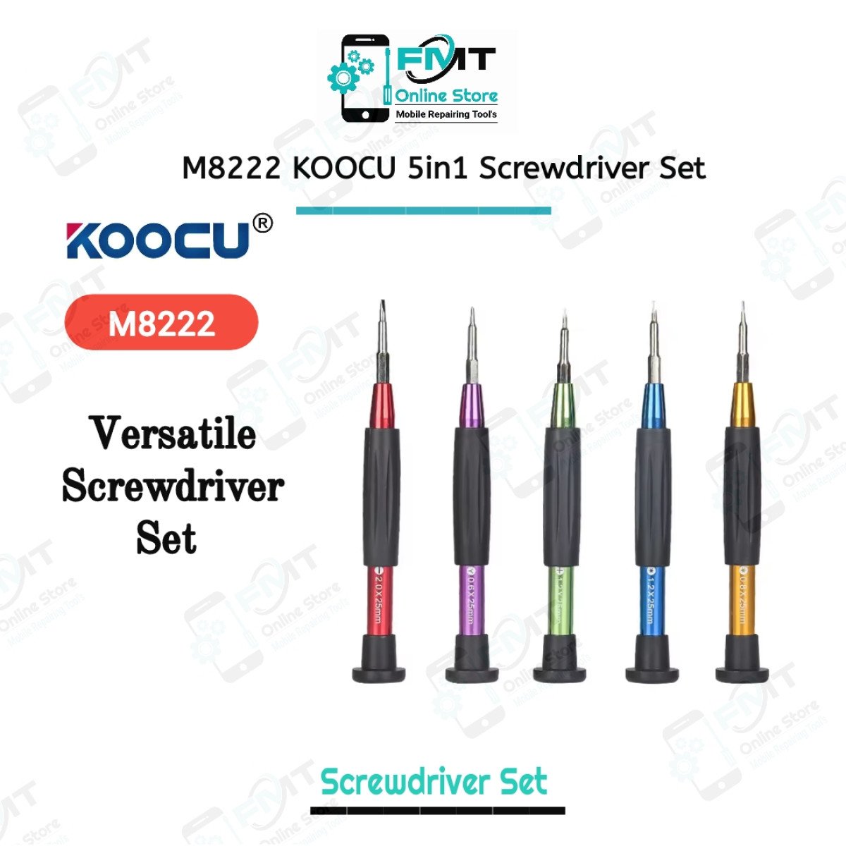 M8222 KOOCU 5in1 Screwdriver Set