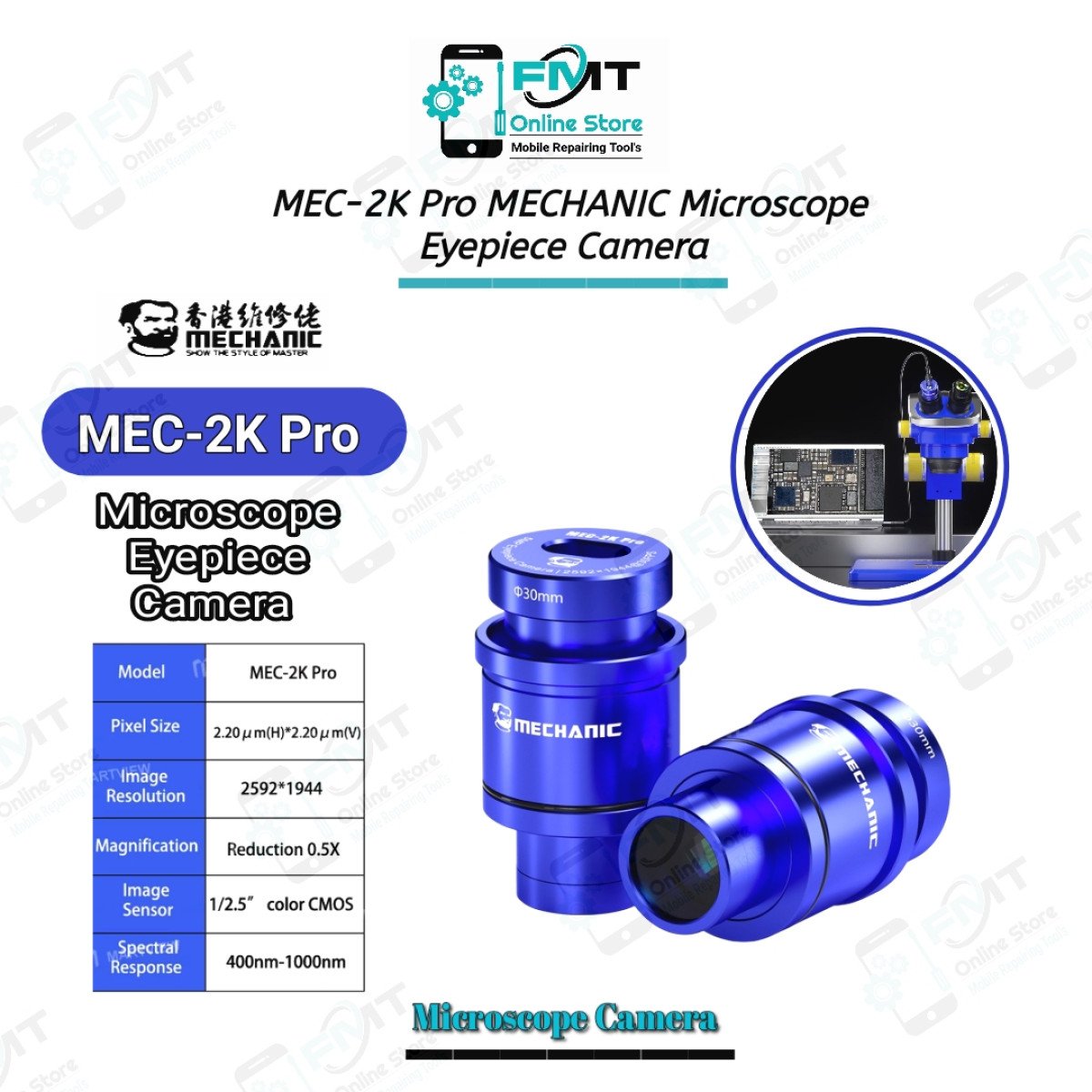 MEC-2K Pro MECHANIC Microscope Eyepiece Camera