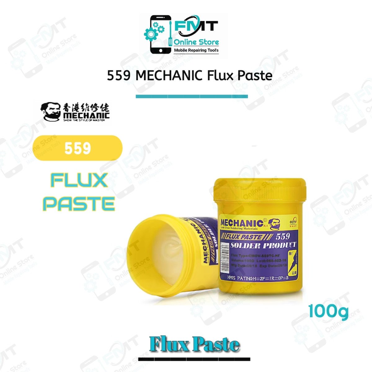 559 MECHANIC 100g Flux Paste Yellow Jar