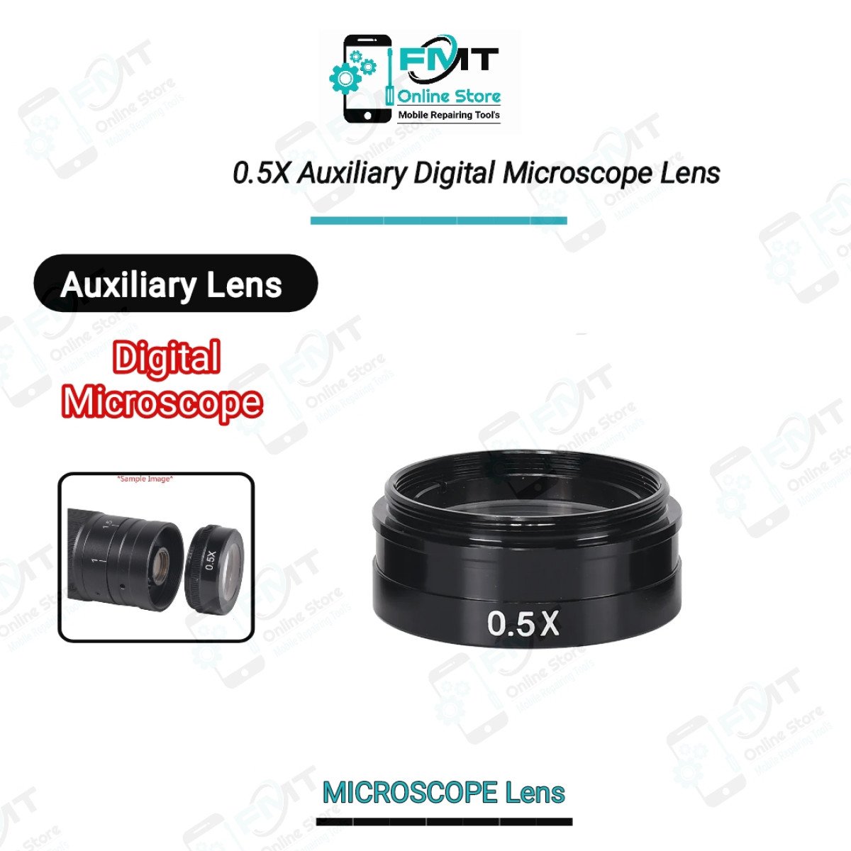 0.5X Auxiliary Digital Microscope Lens