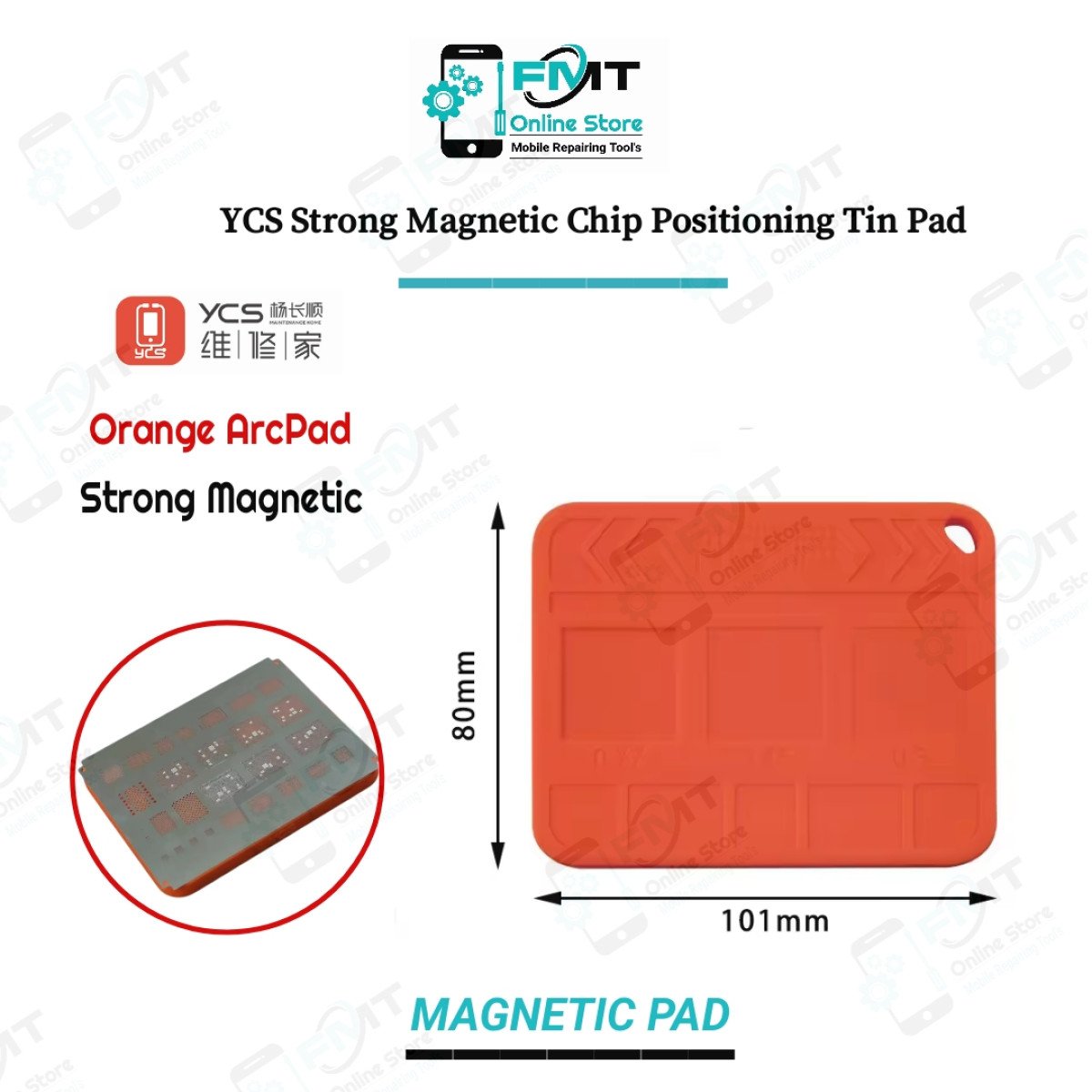 YCS Strong Magnetic Chip Positioning Tin Pad