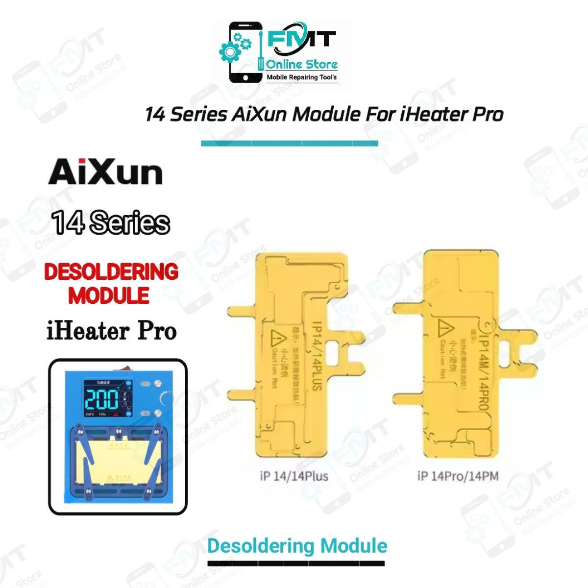 14 Series AiXun iHeater Pro Desoldering Modules.