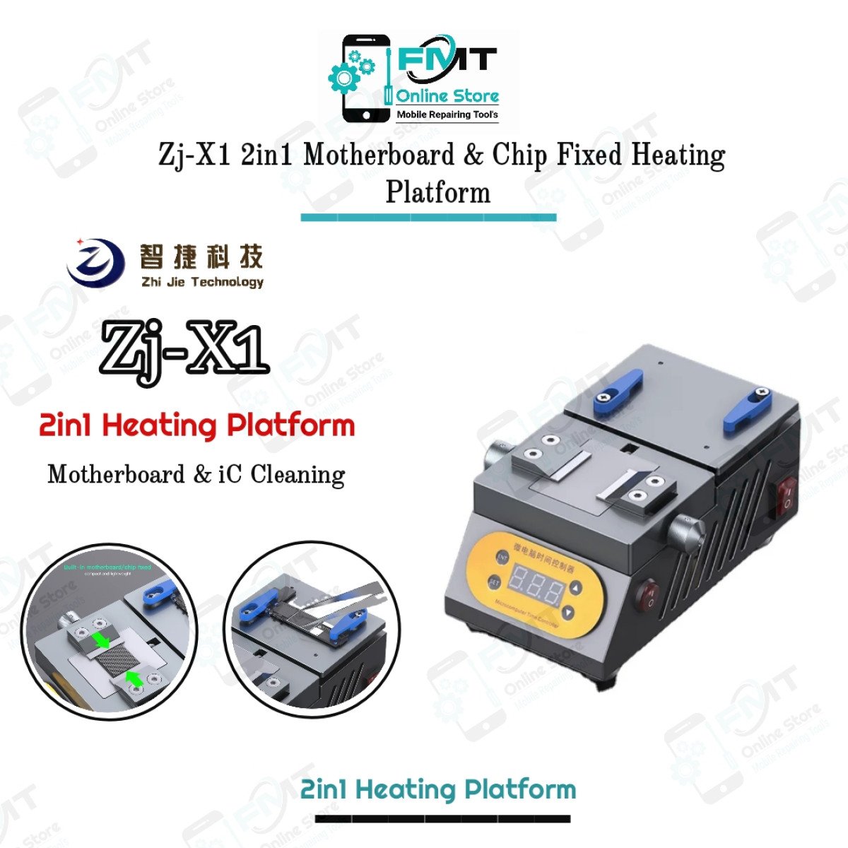 Zj-X1 2in1 Motherboard & Chip Universal Preheating Platform