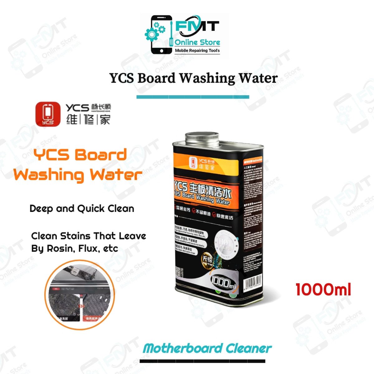 YCS Motherboard Cleaning Water 1000ml