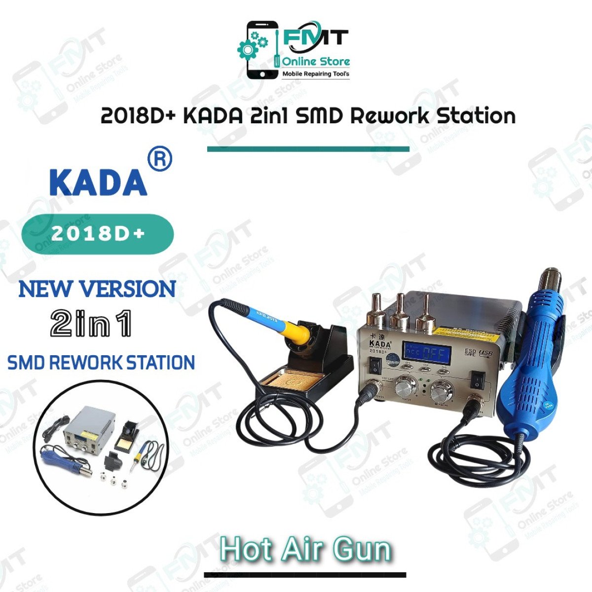 2018D+ KADA 2in1 SMD Rework Station Blue