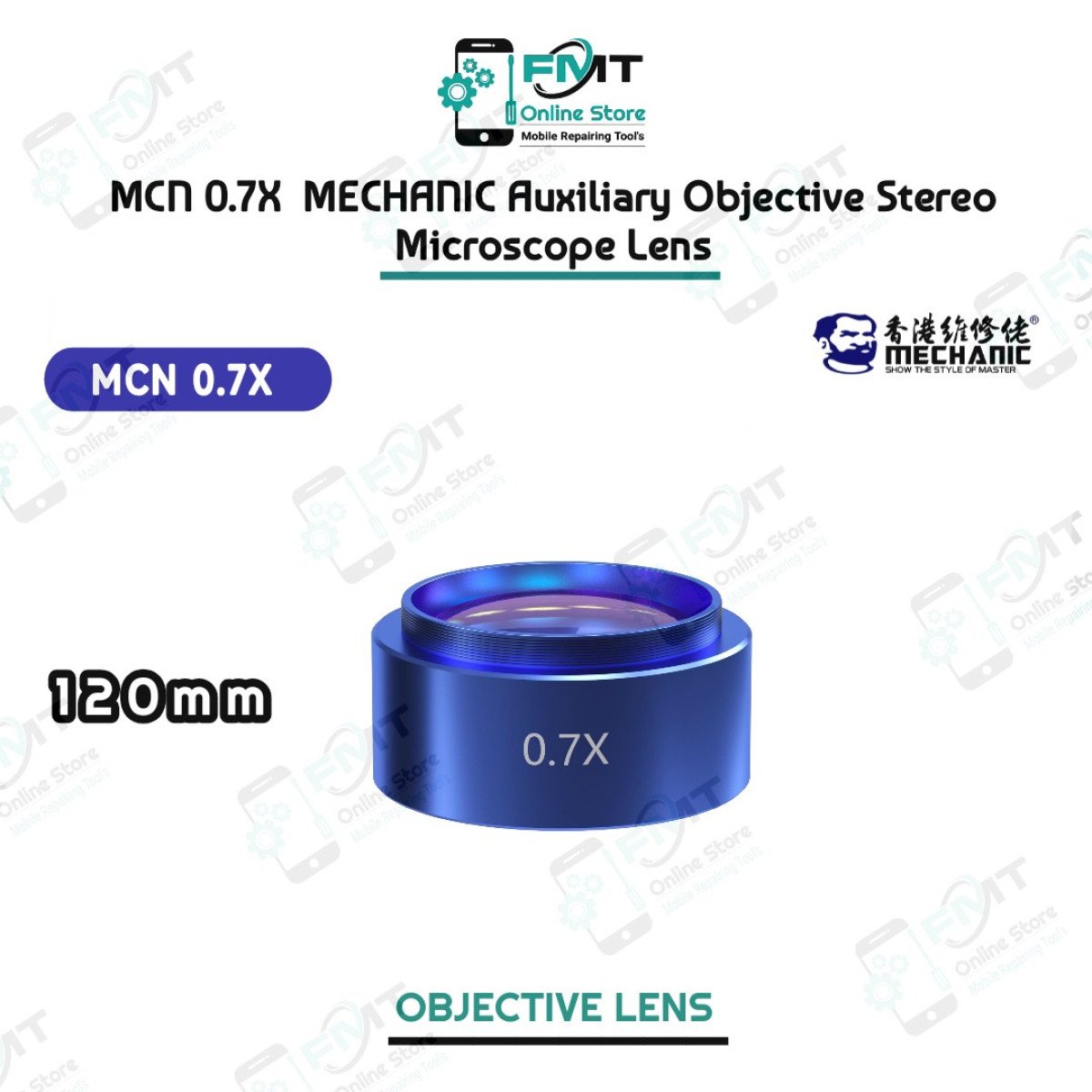 MCN 0.7X MECHANIC Auxiliary Objective Stereo Microscope Lens