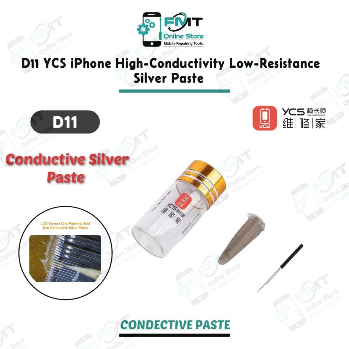 D11 YCS High-Conductivity Low-Resistance Silver Paste,