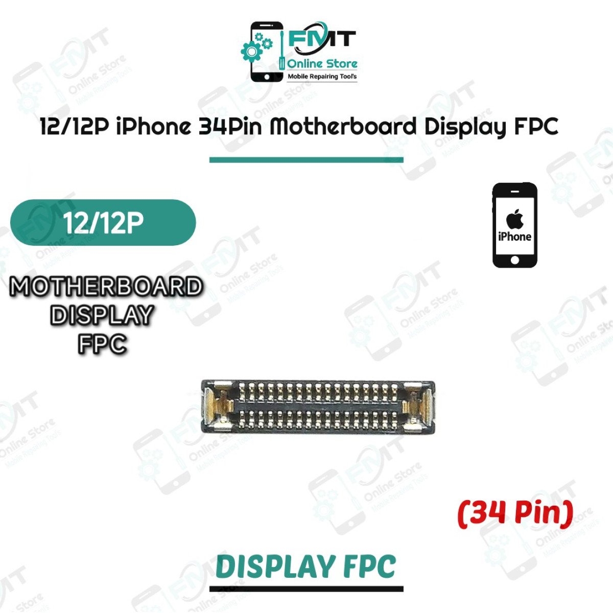 12/12P iPhone 34Pin Motherboard Display FPC