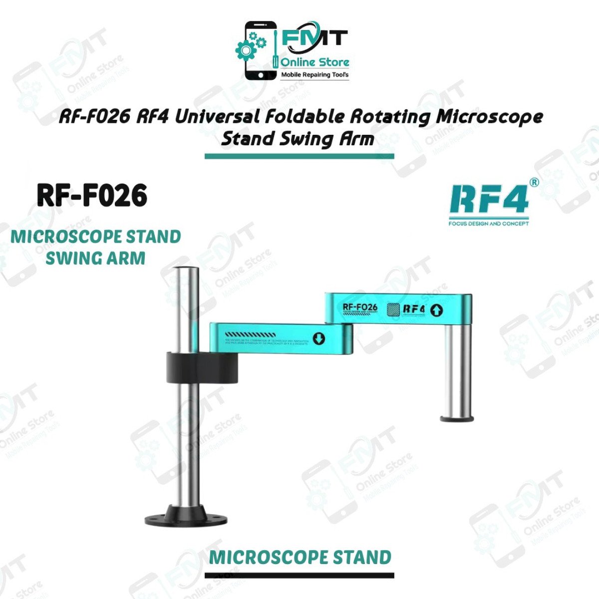 RF-F026 RF4 Universal Foldable Rotating Microscope Stand Swing Arm