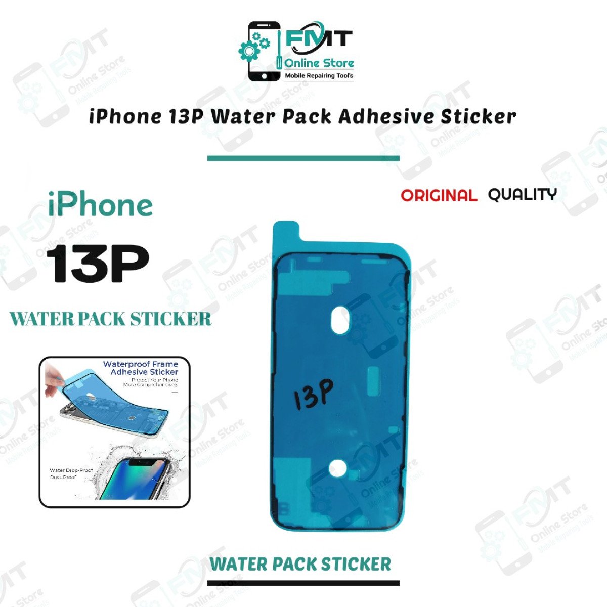 iPhone 13P Water Pack Adhesive Sticker
