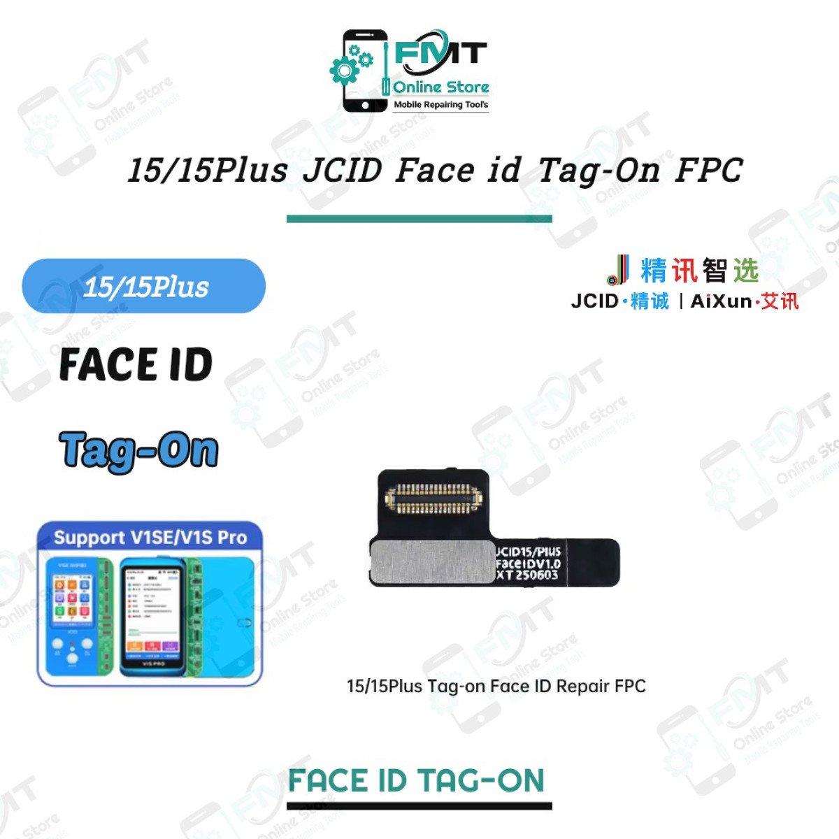 iPhone 15/15Plus JCID Face id Tag-On FPC