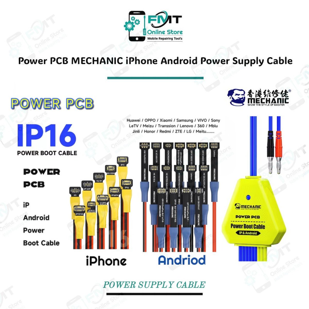 Power PCB MECHANIC iPhone Android Power Supply Cable
