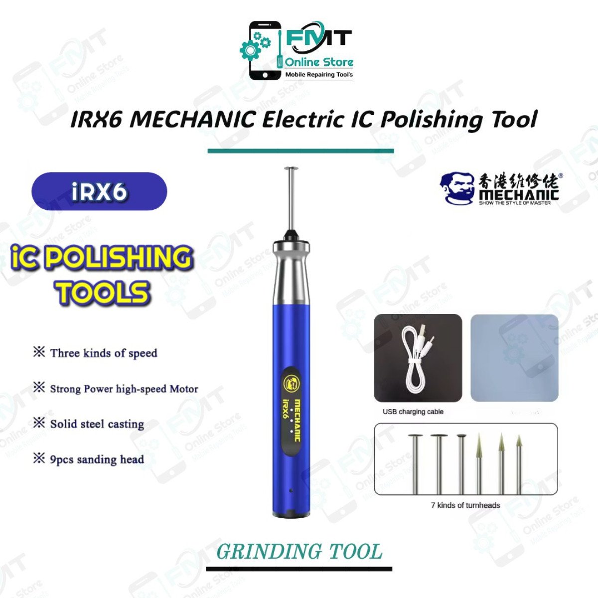 iRX6 MECHANIC Grinder Engraving Pen IC Polish Tool