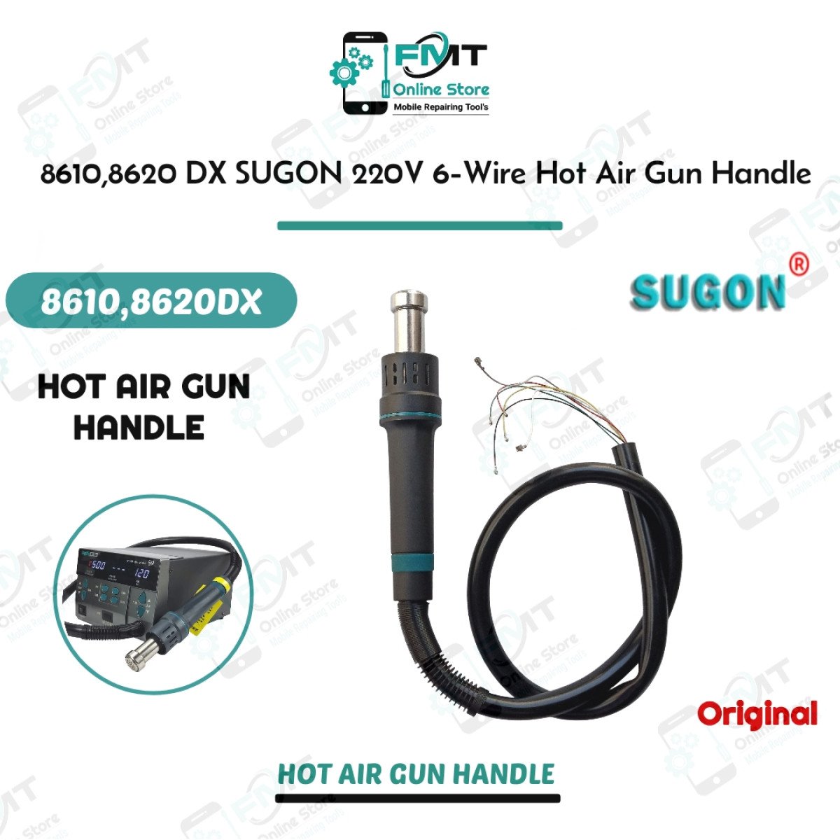8610,8620 DX SUGON 220V 6-Wire Hot Air Gun Handle