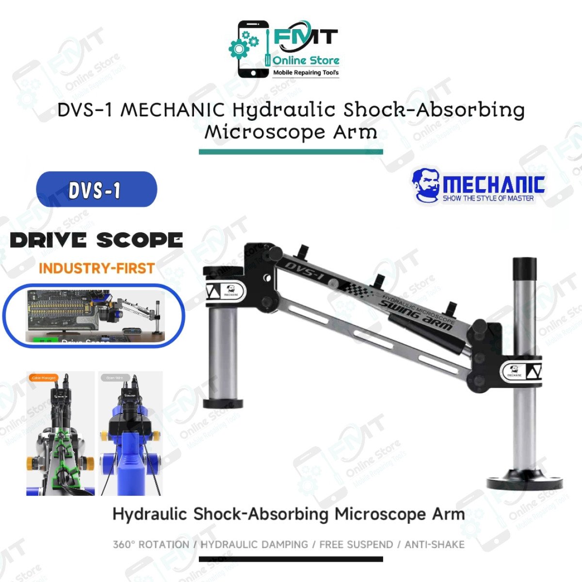 DVS-1 MECHANIC Hydraulic Shock-Absorbing Microscope Arm