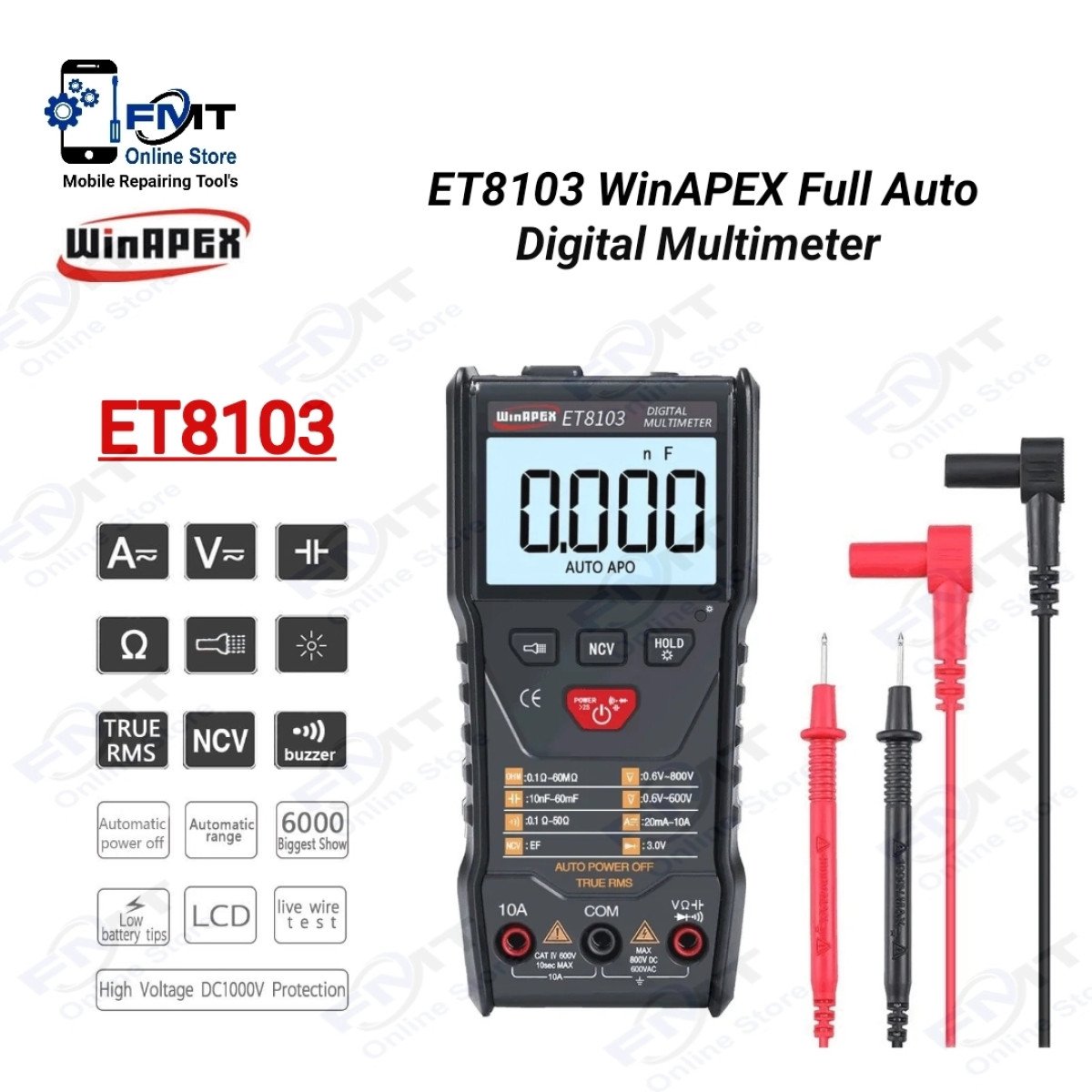 ET8103 WinAPEX Full Auto Digital Multimeter