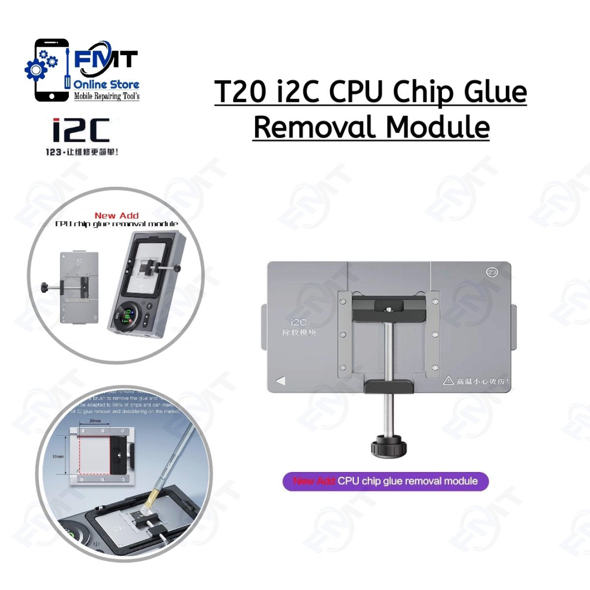 T20 i2C CPU Chip Glue Removal Module