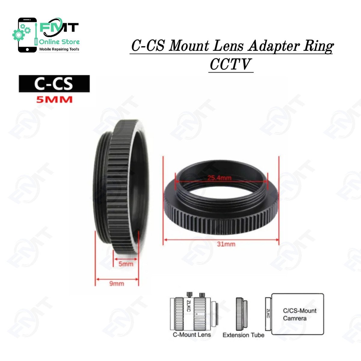 C-CS Mount Lens Adapter Ring